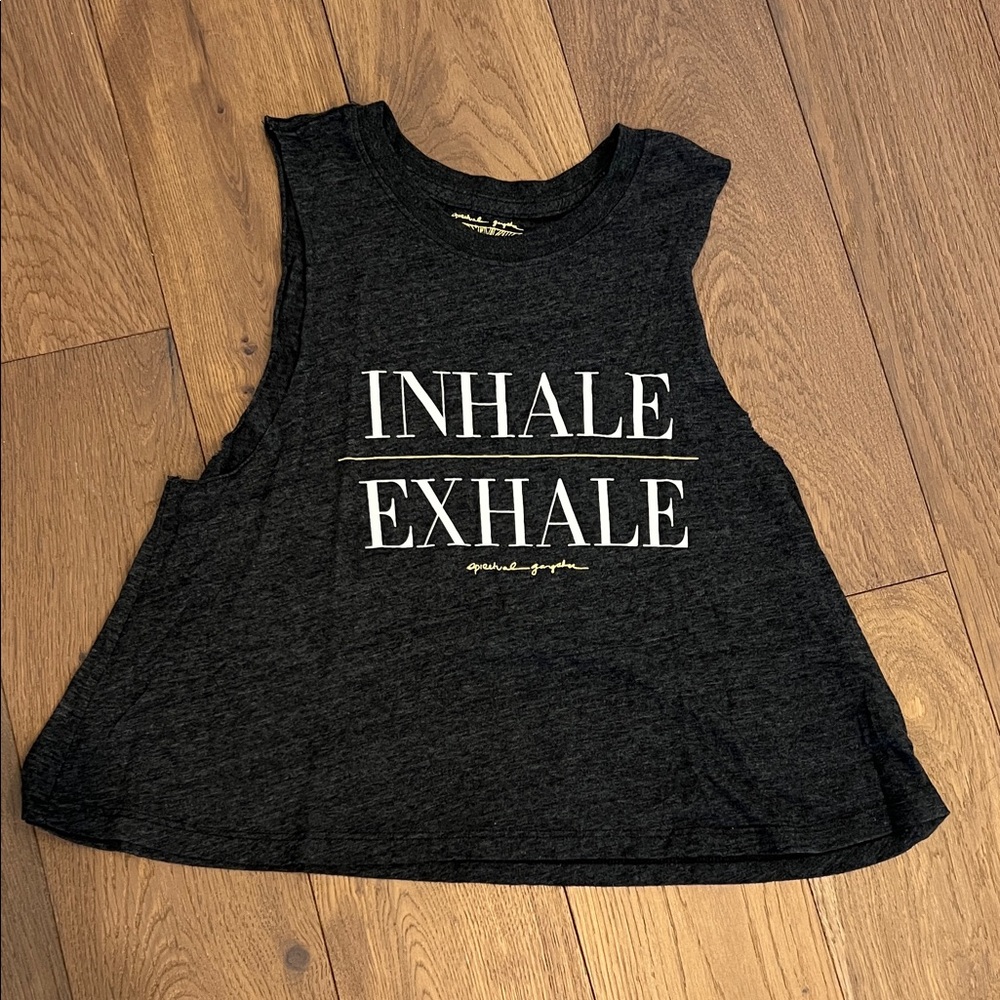 Spiritual Gangster Charcoal Sleeveless Tee